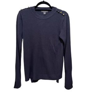 Primark Lightweight Sweater with Studs Navy Blue Size Small